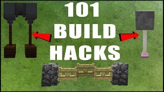 101 MINECRAFT BUILD HACKS [upl. by Freeborn]