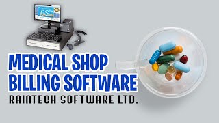 Medical shop billing software  Raintech billing software [upl. by Nellek]