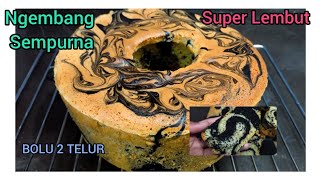 RESEP DAN CARA PALING MUDAH BIKIN BOLU MARMER  SANGAT LEMBUT  DIJAMIN BERHASIL [upl. by Utham]