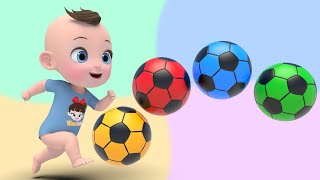 Color Balls amp Sing a Song  Finger Family Nursery Rhymes  Baby amp Kids Songs [upl. by Weisler]