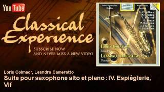 Paul Bonneau  Suite pour saxophone alto et piano  IV Espièglerie Vif  ClassicalExperience [upl. by Agueda]