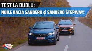 TEST DUBLU cum se conduc noile DACIA Sandero Č™i Sandero Stepway [upl. by Ecaidnac]