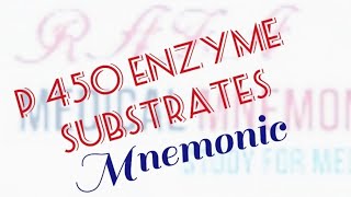 P 450 Enzyme Substrates  Medical Mnemonic 72 [upl. by Lot868]