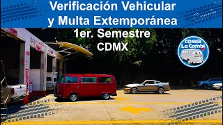 Verificación Vehicular Cdmx 2023 Proceso Calendario de Verificación Cómo hacer cómo pagar multa [upl. by Viki]