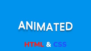 Как сделать анимированный текст на HTML amp CSS  Animated text using only HTML amp CSS step by step [upl. by Sacha]