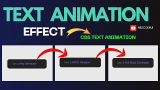 Text Animation Effect  Amazing Animated Text using HTML amp CSS [upl. by Elsy635]