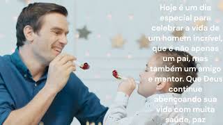 MENSAGEM DE FELIZ ANIVERSÁRIO PAI [upl. by Anilatac634]