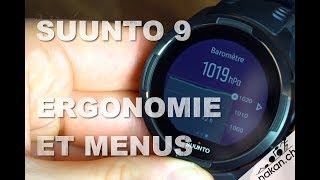 Suunto 9 Baro Interface menus et ergonomie [upl. by Casaleggio]