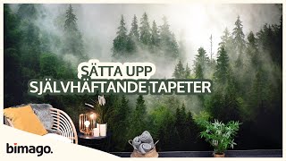 Sätta upp självhäftande tapeter  bimago [upl. by Eerok]