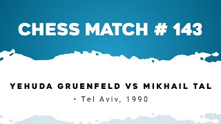 Yehuda Gruenfeld vs Mikhail Tal • Tel Aviv 1990 [upl. by Tedi]