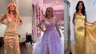 Top Prom Dresses on TikTok Compilation 2021👗💞 [upl. by Elleirua]