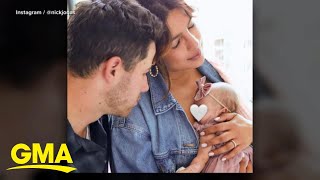 Nick Jonas Priyanka Chopra welcome baby girl home after more than 100 days in NICU l GMA [upl. by Shirleen]