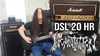 Marshall DSL 20 HR Old Skull Death Metal  Incantation  Profanation Cover [upl. by Llemert]