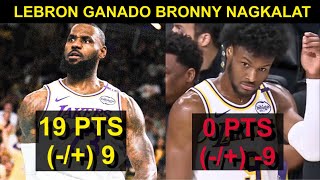 Lebron GANADO pag Kasama si Bronny pero NAGKAKALAT Pa si Junior  Alex Sarr BUMAWI [upl. by Johnette]