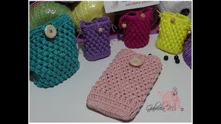 Bolsas mini bolsitas y funda de celular en crochet [upl. by Doak]