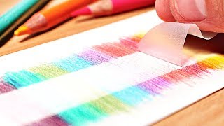 12 GENIUS DRAWING HACKS FOR COLORED PENCILS [upl. by Kirimia]