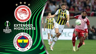 Olympiacos vs Fenerbahçe Extended Highlights  UECL QuarterFinals 1st Leg  CBS Sports Golazo [upl. by Mariandi]