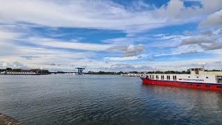 5 Kabinenschiffe Flusskreuzfahrtschiffe in Wolgast am 28052024 [upl. by Llenyr]