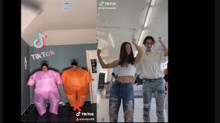 Trying to recreate TikTok dances with inflatable costumes [upl. by Meredith]