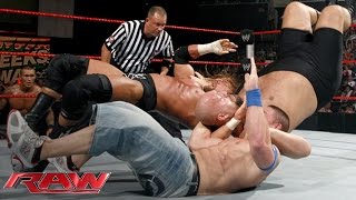 Cena vs Orton vs Triple H vs Big Show — Fatal 4Way WWE Championship Match Raw June 15 2009 [upl. by Kristien]