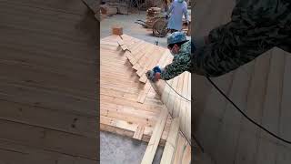 Cutting process of edge for anti corrosion cabin roof [upl. by Ornstead]