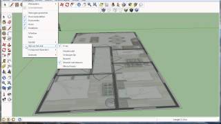 les2 sketchup 3d plattegrond maken [upl. by Lletnohs]