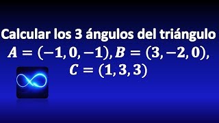 50 Calcular los ángulos de un triángulo en tres dimensiones [upl. by Rebecca]