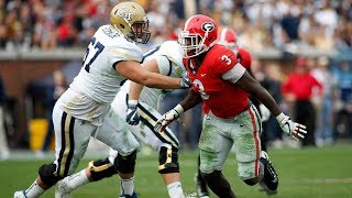 Roquan Smith Carries Georgia Bulldogs vs Georgia Tech [upl. by Slemmer581]