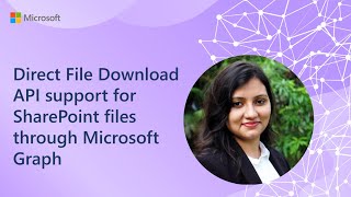 Direct File Download API support for SharePoint files through Microsoft Graph [upl. by Aniehs]