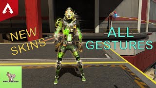 New Epic Skin for Octane Green Gremlin All Gestures Apex Legends  VOD  Oct24 [upl. by Caine451]