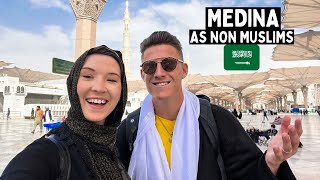 We visited MEDINA as Non Muslims 🇸🇦Converting to ISLAM السياح في المدينة المنورة [upl. by Nikolos969]