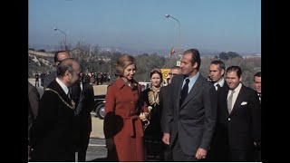 Inauguración del Puente de la Cava en Toledo el 25 de noviembre de 1976 por los Reyes de España [upl. by Idas328]