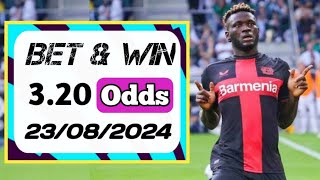 💥💥💥 Football Predictions For TodayAugust 23 2024 [upl. by Otaner]