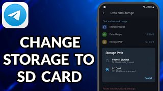 How To Change Telegram Download Location To SD Card [upl. by Goines]