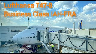 Lufthansa 7478 Business Class Houston IAH to Frankfurt FRA [upl. by Lily719]