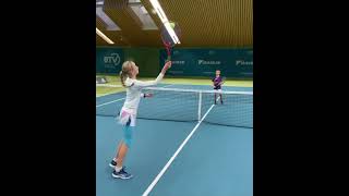 Tamina amp Niklas Kochta  „touch“ Training tennis tenniskids [upl. by Ssitnerp]