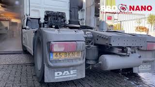 REAL DIRT Touchless Truck Wash 🚨 DAF XF Deep Cleaningamp Chassis Cleaning  ProNano Diamond Nano Wax [upl. by Petite]