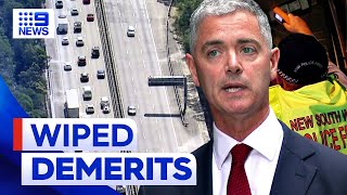 More than a million NSW drivers to have demerits wiped  9 News Australia [upl. by Phonsa]