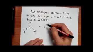 Lewis dot structure of the nitrate ion NO3 [upl. by Odlavu]