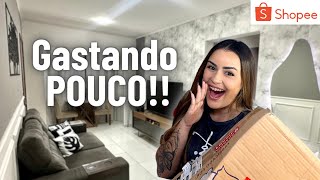 DECORANDO MINHA SALA COM A SHOPEE  As melhores compras para casa na Shopee [upl. by Amii]