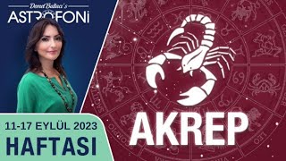 Akrep burcu haftalık burç yorumu 11 Eylül 2023 Astrolog Demet Baltacı astroloji burçlar haber [upl. by Luapnaes993]