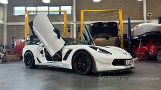 GT101 Limited Colchester UK  Corvette C7 and Ford Mustang featuring lambo door conversion kit [upl. by Ardet]