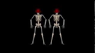 Funny Skeleton Dance II  Royalty free clip [upl. by Nolan]