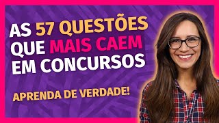 🔴 As 57 QUESTÕES de Língua Portuguesa que MAIS CAEM em CONCURSOS PÚBLICOS [upl. by Whitver]