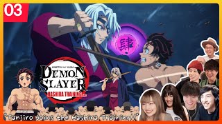 炭治郎全快‼ 柱稽古大参加 demon slayer season 4 episode 3 reaction mashup [upl. by Ddart793]