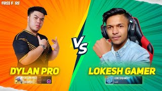 LOKESH GAMER VS DYLAND PROS 1V1 CUSTOM FINAL MATCH [upl. by Johst]