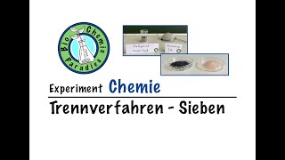 Experiment Chemie – Trennverfahren – Sieben [upl. by Ahseiym]