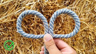 A great trick for tying and untying a rope A knot that very few people know about [upl. by Huttan]