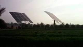 First dual axis tracker for solar pump in Egypt [upl. by Ecila]