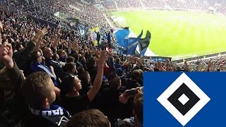 Hamburger SV Ultras FangesängeStimmungSupport Gästekurve FCAHSV [upl. by Gadmann]